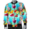 Nana Grandma Print Pattern Men's Bomber Jacket-grizzshop