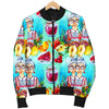 Nana Grandma Print Pattern Men's Bomber Jacket-grizzshop