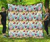 Nana Grandma Print Pattern Quilt-grizzshop