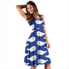Narwhal Cute Pattern Print Dress-grizzshop