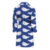 Narwhal Cute Pattern Print Men Long Robe-grizzshop