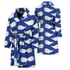 Narwhal Cute Pattern Print Men Long Robe-grizzshop