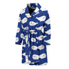 Narwhal Cute Pattern Print Men Long Robe-grizzshop