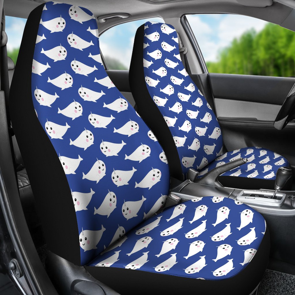 Narwhal Cute Pattern Print Universal Fit Car Seat Cover-grizzshop