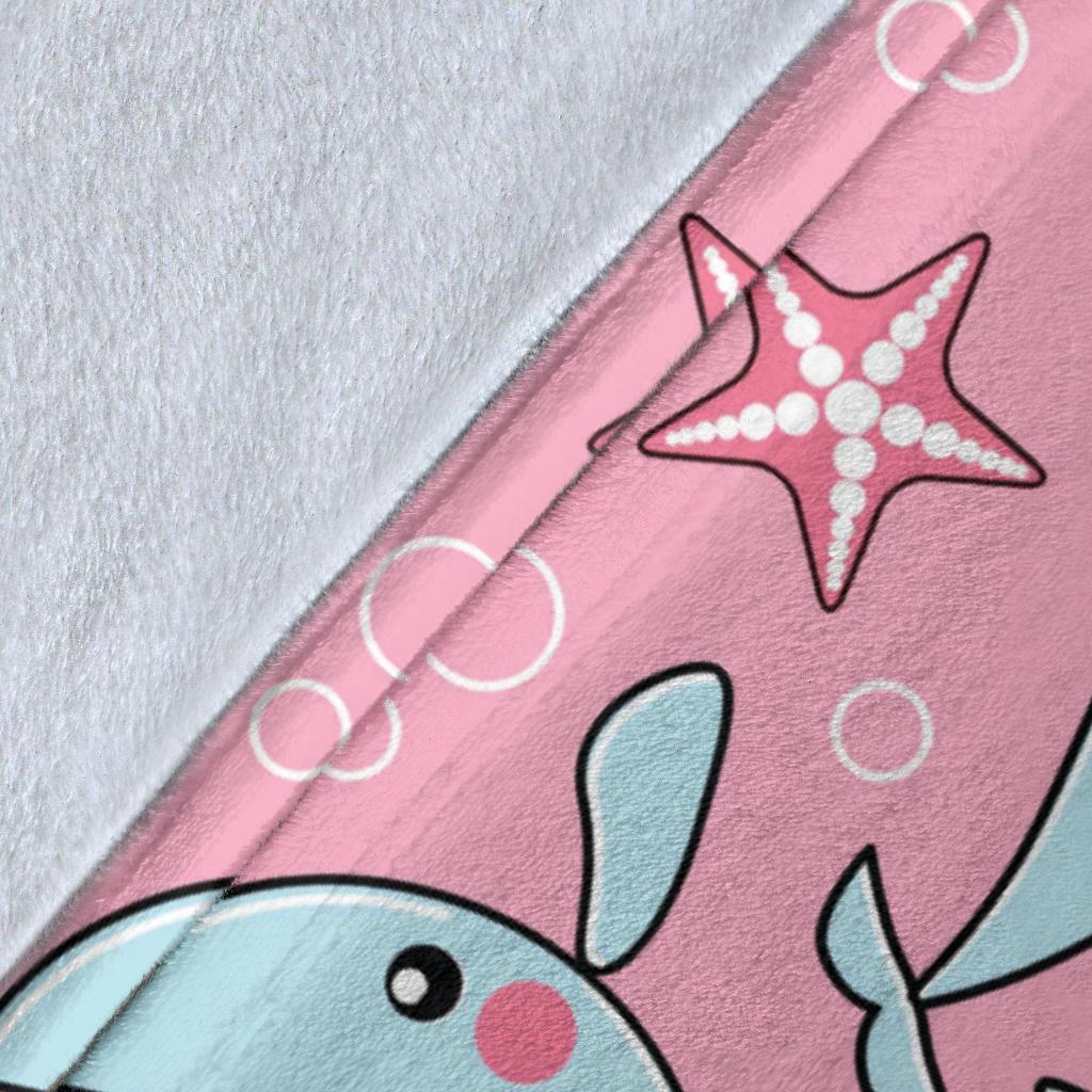 Narwhal Cute Print Pattern Blanket-grizzshop