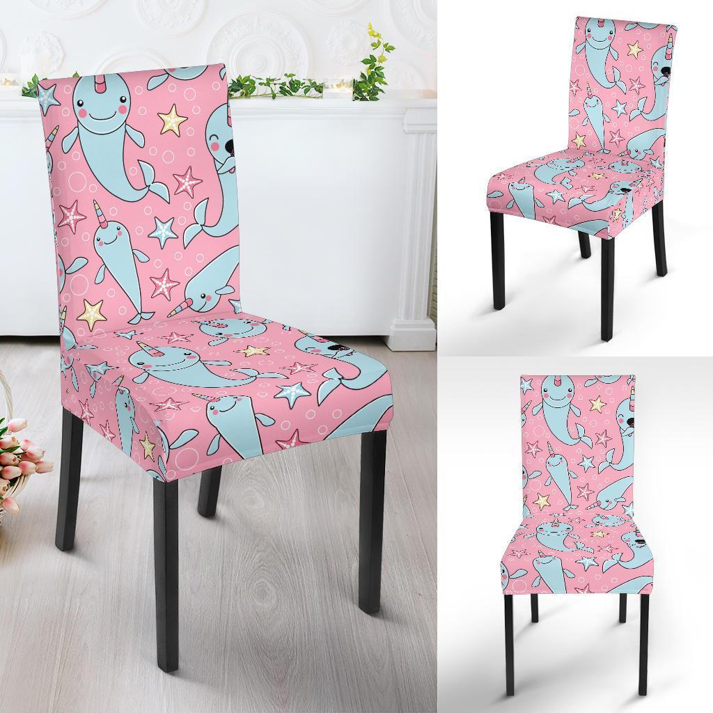 Narwhal Cute Print Pattern Chair Cover-grizzshop