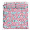 Narwhal Cute Print Pattern Duvet Cover Bedding Set-grizzshop