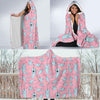 Narwhal Cute Print Pattern Hooded Blanket-grizzshop