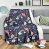 Narwhal Pattern Print Blanket-grizzshop