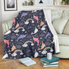 Narwhal Pattern Print Blanket-grizzshop