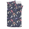 Narwhal Pattern Print Duvet Cover Bedding Set-grizzshop