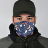 Narwhal Pattern Print Face Mask-grizzshop