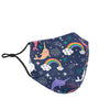 Narwhal Pattern Print Face Mask-grizzshop