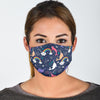 Narwhal Pattern Print Face Mask-grizzshop