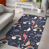 Narwhal Pattern Print Floor Mat-grizzshop