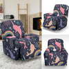 Narwhal Pattern Print Recliner Cover-grizzshop