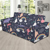 Narwhal Pattern Print Sofa Covers-grizzshop