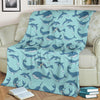 Narwhal Print Pattern Blanket-grizzshop