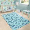 Narwhal Print Pattern Floor Mat-grizzshop