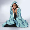 Narwhal Print Pattern Hooded Blanket-grizzshop