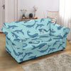 Narwhal Print Pattern Loveseat Cover-grizzshop