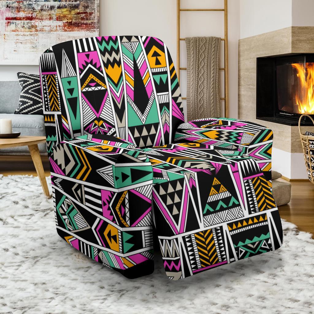 Native American Aztec Pendleton Tribal Navajo Indians Print Recliner Cover-grizzshop