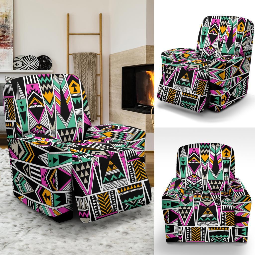 Native American Aztec Pendleton Tribal Navajo Indians Print Recliner Cover-grizzshop