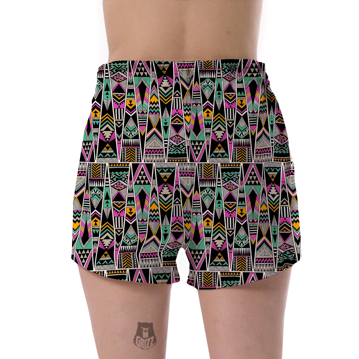 Native American Aztec Pendleton Tribal Navajo Indians Print Women's Shorts-grizzshop