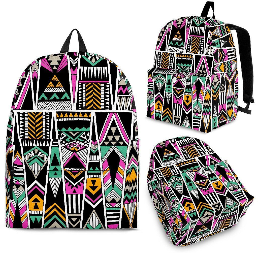 Native American Aztec Tribal Navajo Indians Print Backpack-grizzshop