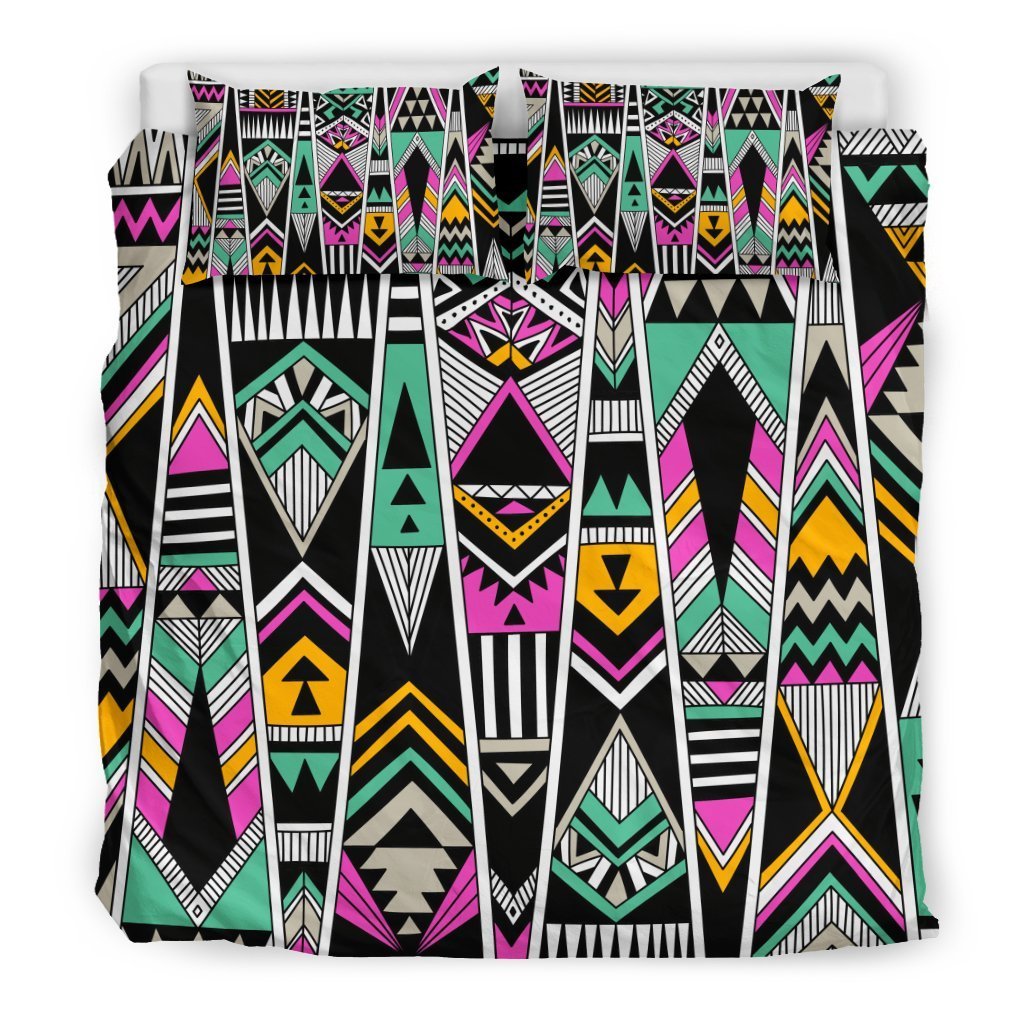 Native American Aztec Tribal Navajo Indians Print Duvet Cover Bedding Set-grizzshop