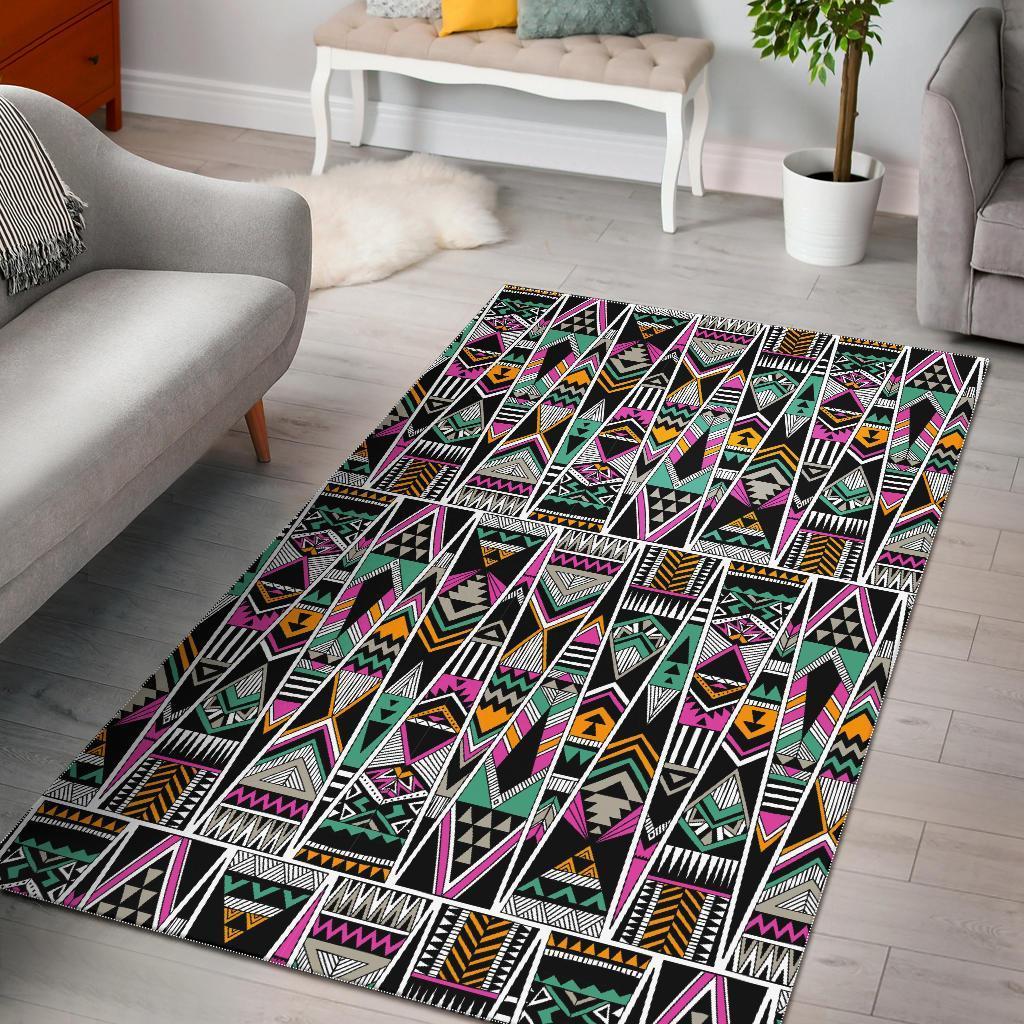 Native American Aztec Tribal Navajo Indians Print Floor Mat-grizzshop