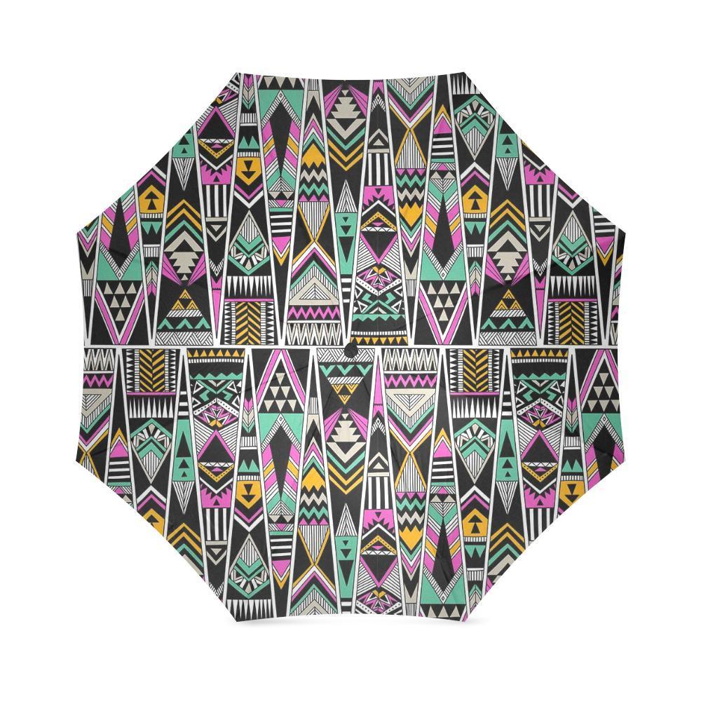 Native American Aztec Tribal Navajo Indians Print Foldable Umbrella-grizzshop