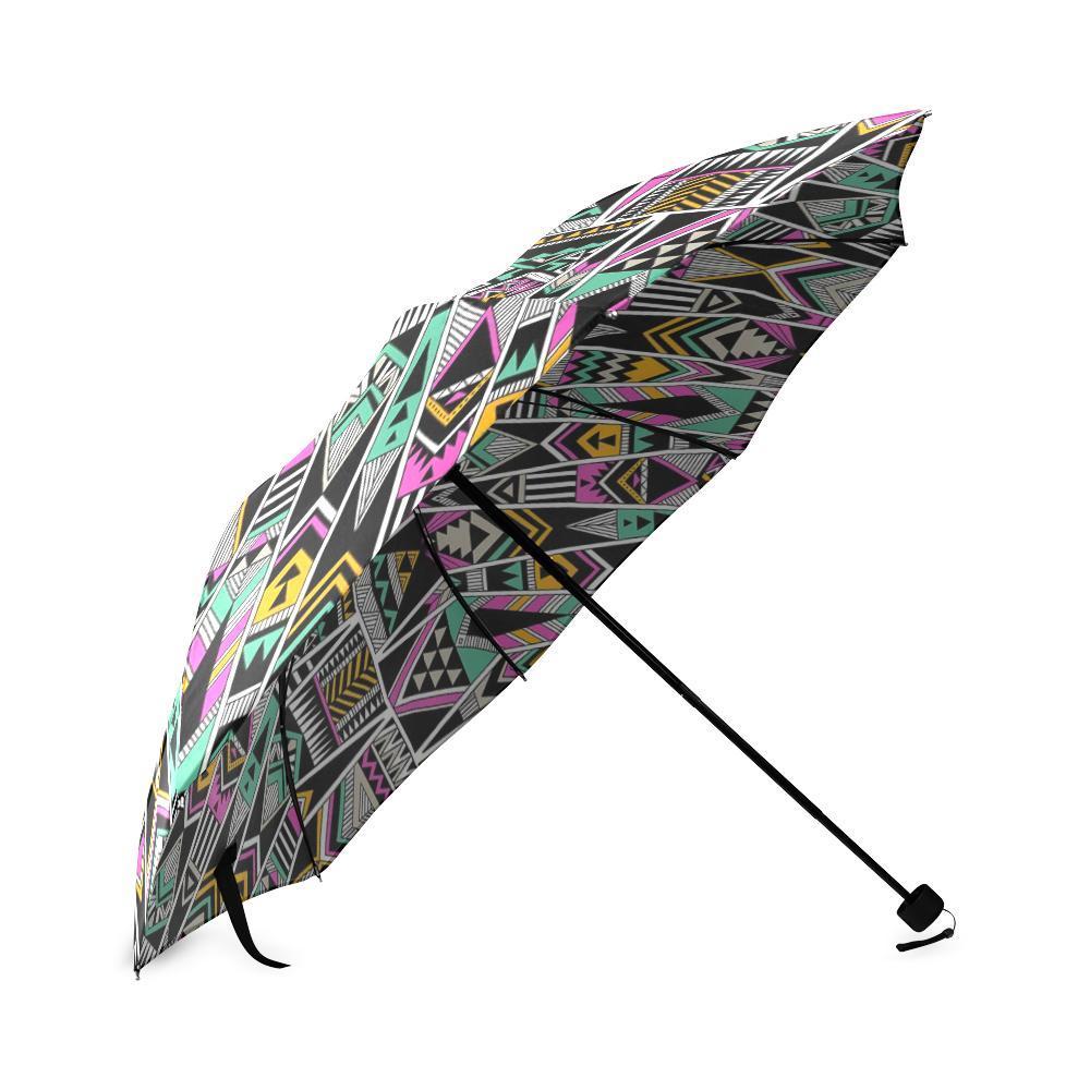 Native American Aztec Tribal Navajo Indians Print Foldable Umbrella-grizzshop