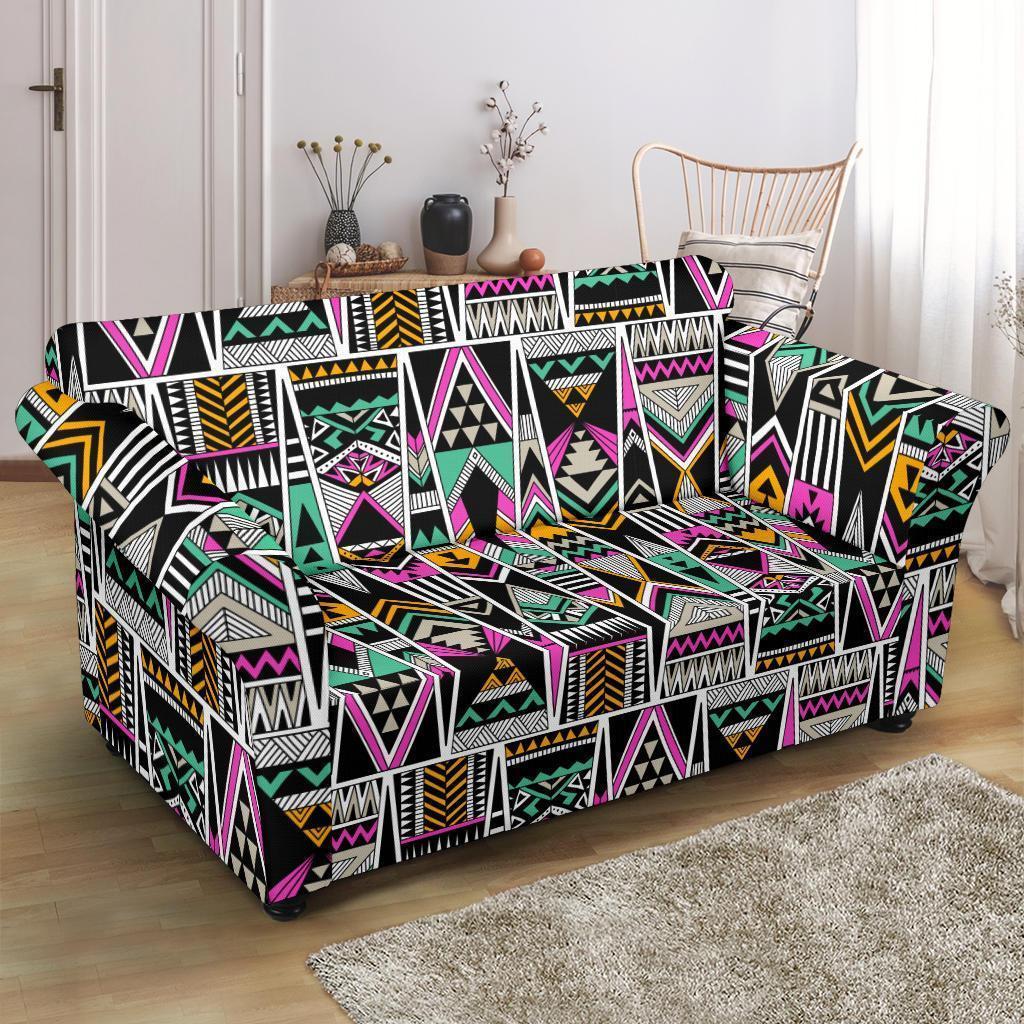 Native American Aztec Tribal Navajo Indians Print Loveseat Cover-grizzshop