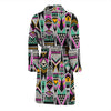 Native American Aztec Tribal Navajo Indians Print Men Long Robe-grizzshop