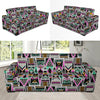 Native American Aztec Tribal Navajo Indians Print Sofa Covers-grizzshop