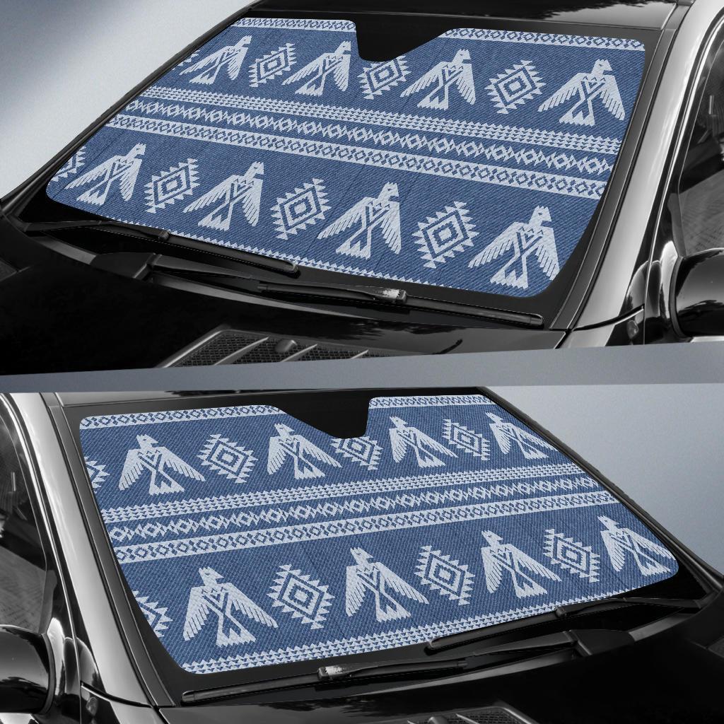 Native American Eagle Pattern Print Car Sun Shade-grizzshop