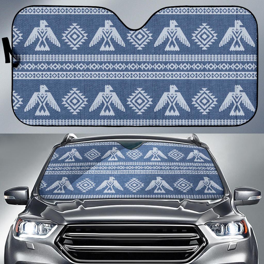 Native American Eagle Pattern Print Car Sun Shade-grizzshop