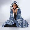 Native American Eagle Pattern Print Hooded Blanket-grizzshop