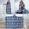 Native American Eagle Pattern Print Hooded Blanket-grizzshop