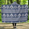 Native American Eagle Pattern Print Hooded Blanket-grizzshop