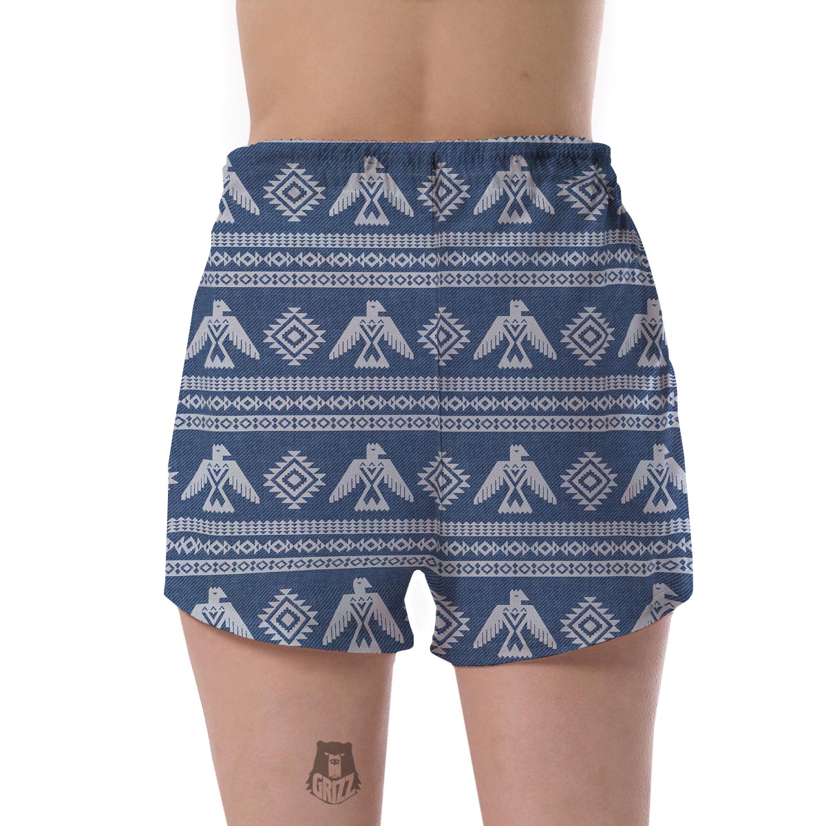 Native American Eagle Pattern Print Women's Shorts-grizzshop