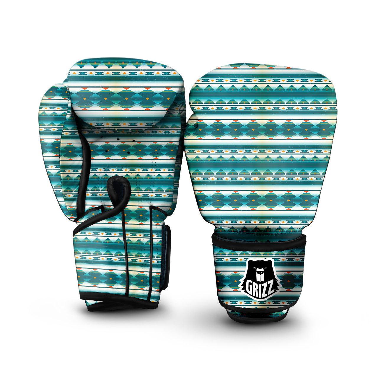 Native American Ethnic Print Pattern Boxing Gloves-grizzshop