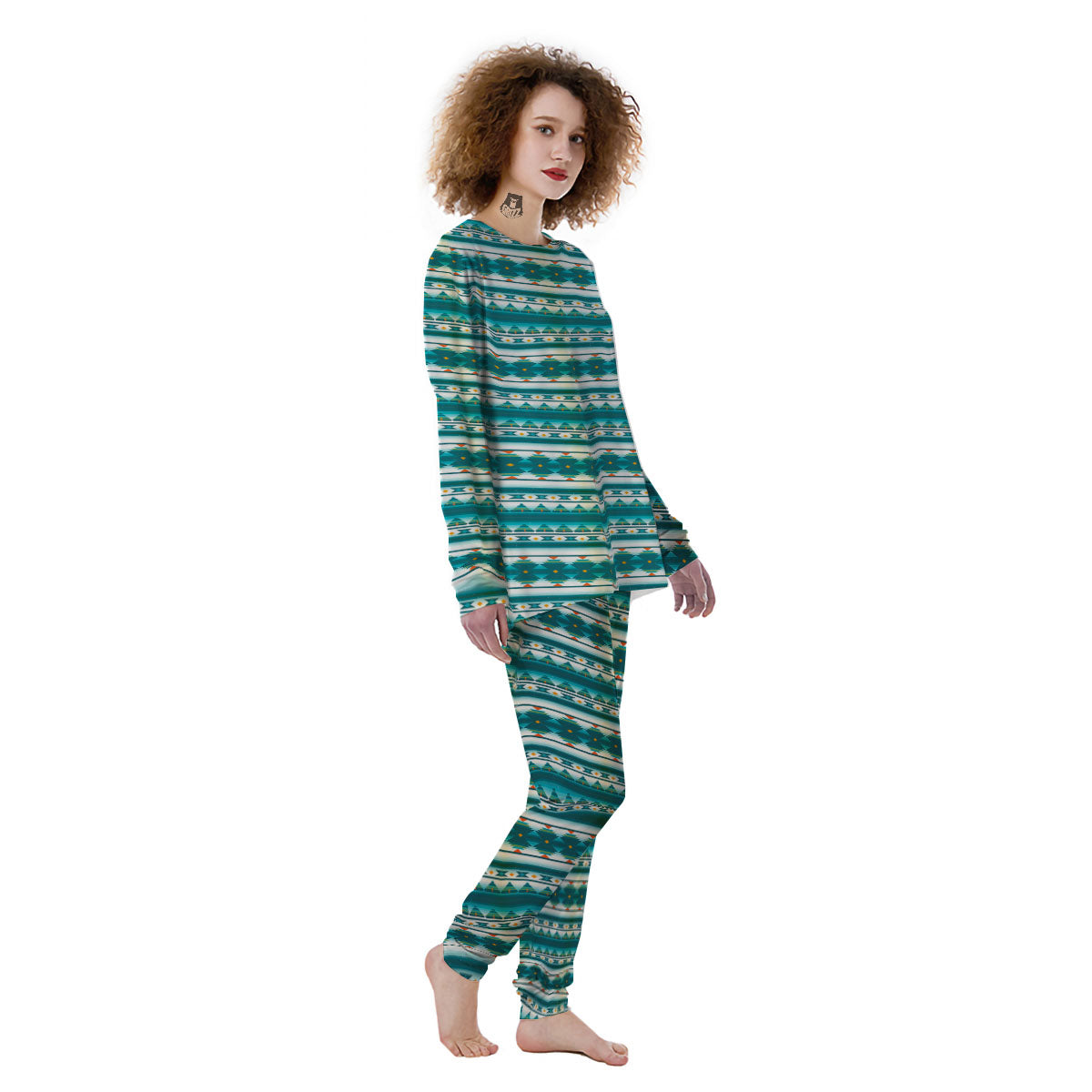 Native American Ethnic Print Pattern Women's Pajamas-grizzshop