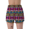 Native American Indians Aztec Pendleton Tribal Navajo Print Women's Shorts-grizzshop