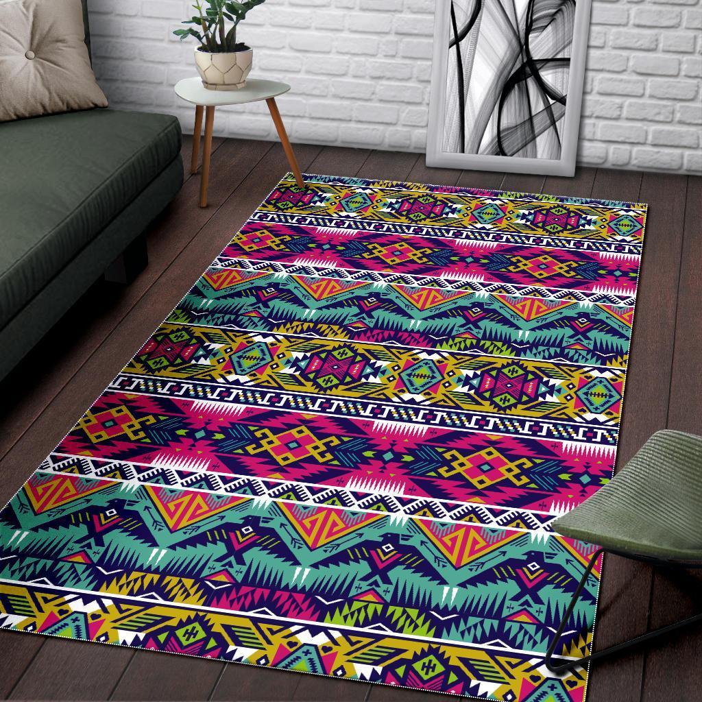 Native American Indians Aztec Tribal Navajo Print Floor Mat-grizzshop