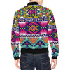 Native American Indians Aztec Tribal Navajo Print Men's Bomber Jacket-grizzshop