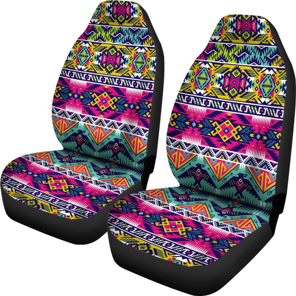Native American Indians Aztec Tribal Navajo Print Universal Fit Car Seat Cover-grizzshop