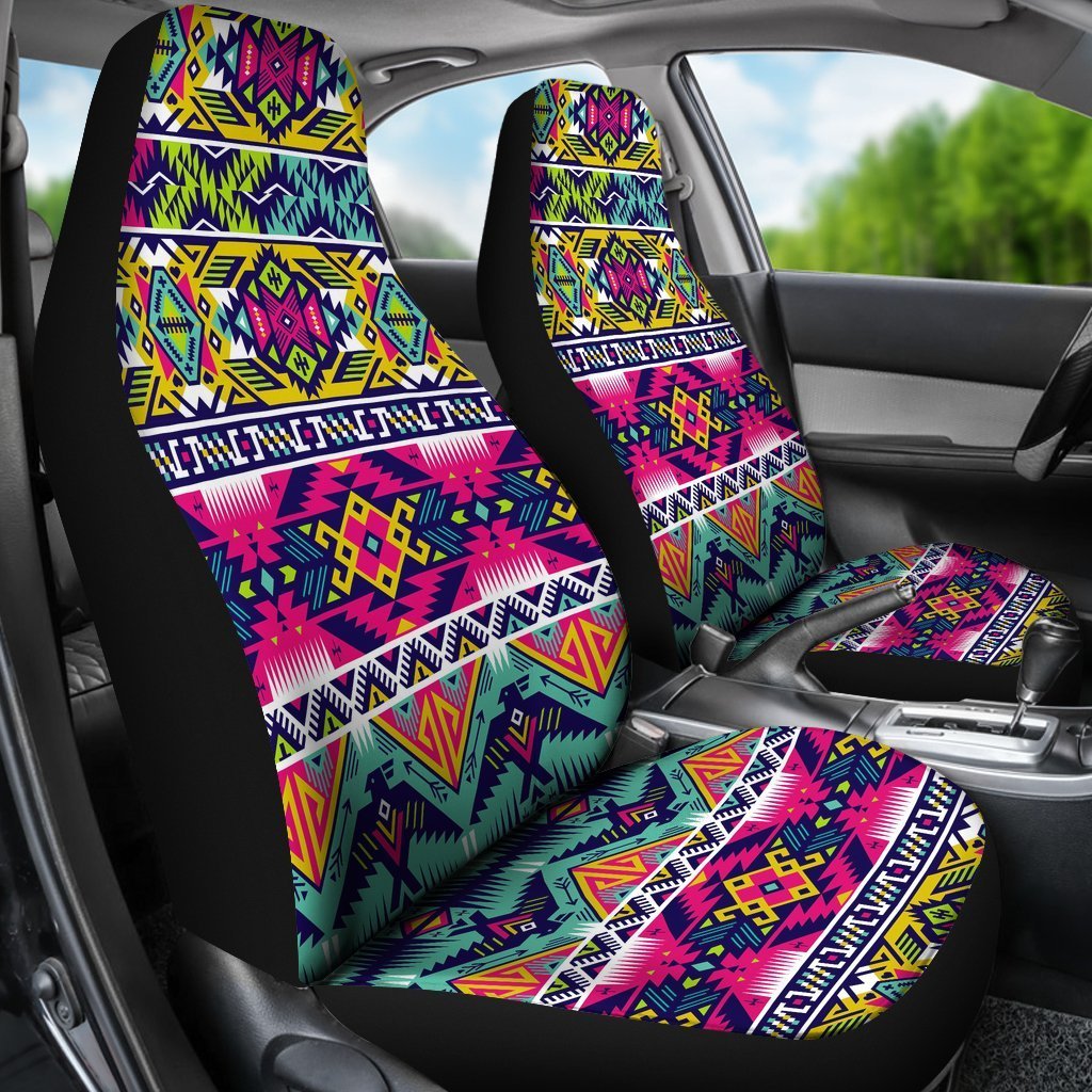 Native American Indians Aztec Tribal Navajo Print Universal Fit Car Seat Cover-grizzshop