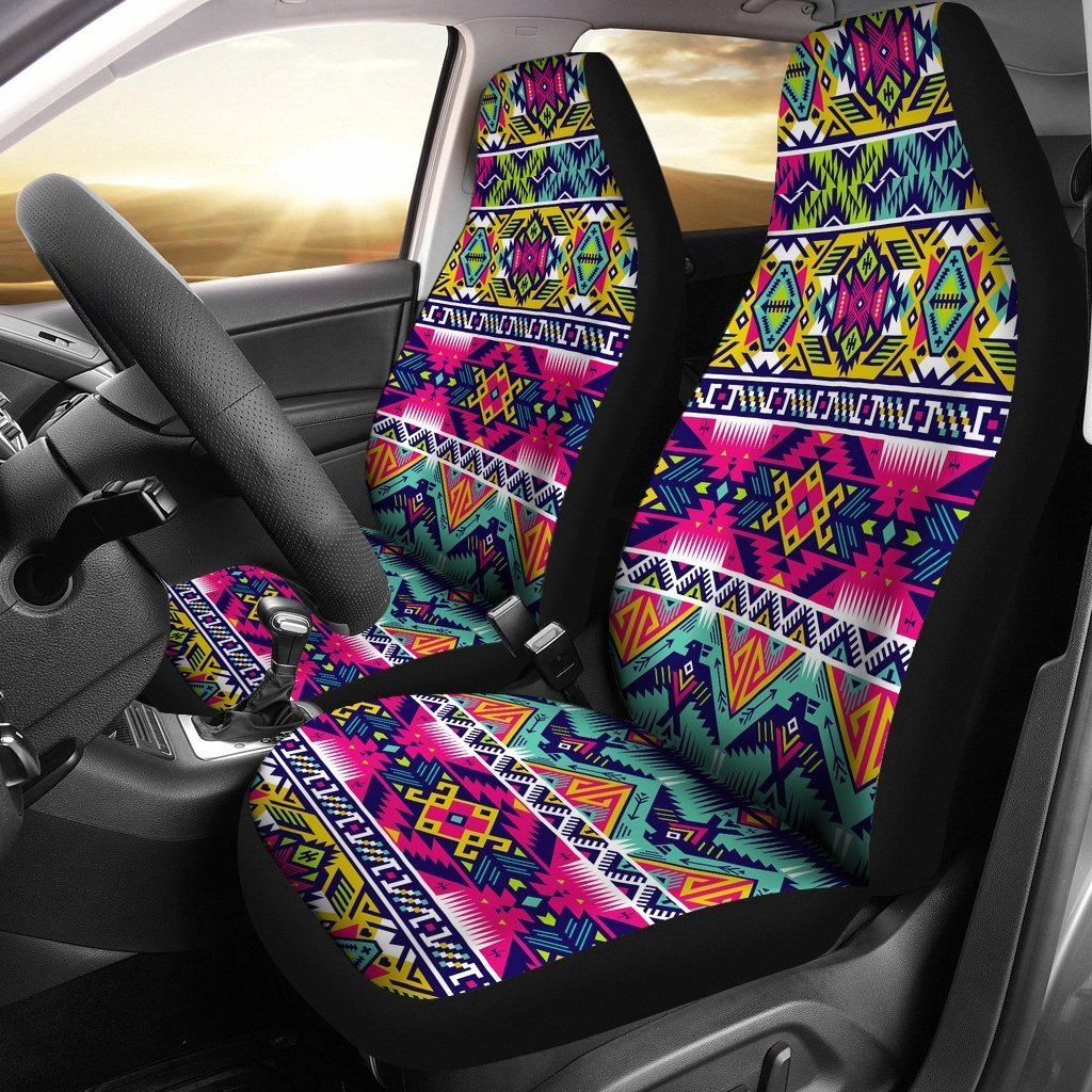 Native American Indians Aztec Tribal Navajo Print Universal Fit Car Seat Cover-grizzshop